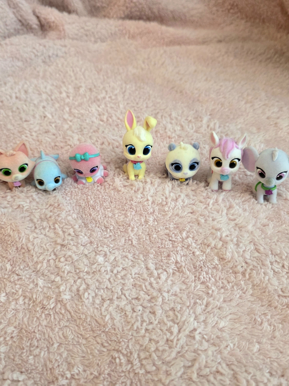 Disney Junior‎ T.O.T.S. Lot Of 7 Flocked Fuzzy Figures Surprise Babies Nursery